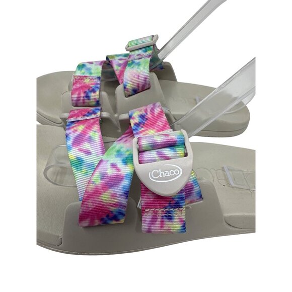 Chaco Womens Z/Cloud Tie-Dye Adjustable Sandals With Buckle Strap Size 8 - Picture 4 of 12